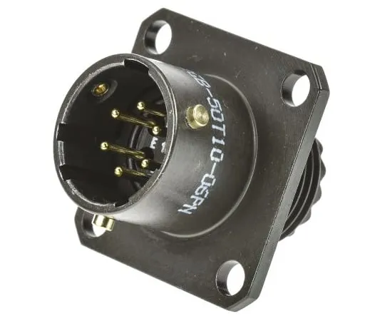 64-1361-99　Amphenol 62GB Series, 6 Way Flange Mount MIL Spec Circular Connector Receptacle, Pin Contacts,Shell Size 10, Bayonet　62GB-50T10-06PN