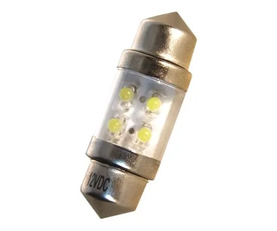 64-1277-11　LED Car Bulb 31 mm White 12 V dc 20 mA 10.5mm 7.6 lm　LE-1031-02W