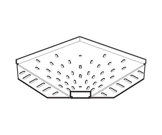 64-1282-02　Legrand Light Duty 90° Flat B*** Pre-Galvanised Steel Cable Tray B***, 150 mm Width, 12mm Depth　SSB150PG