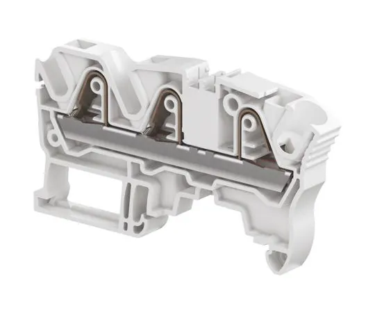 64-1374-74　Entrelec, ZK6 Series , 1 kV Standard Din Rail Terminal, Spring Clamp Termination　1SNK708011R0000