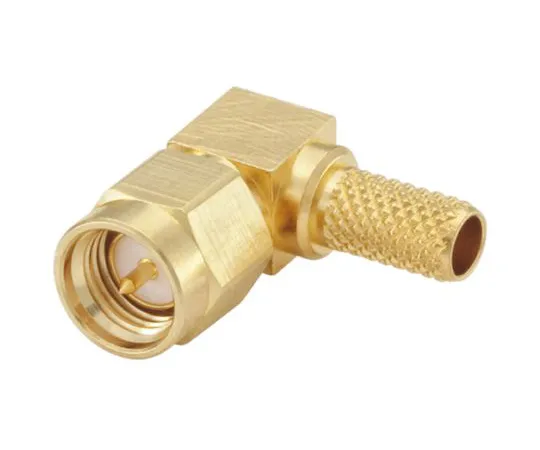 64-1398-17　Rosenberger Right Angle 50Ω Cable Mount SMA Plug, Crimp Termination Flexible　32S207-307L5