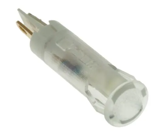 64-0674-79　Apem White Indicator, Faston, Solder Lug Termination, 24 V dc, 6mm Mounting Hole Size　QS61XXW24