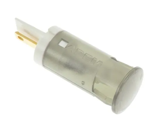 64-0675-83　Apem White Indicator, Faston, Solder Lug Termination, 24 V dc, 12mm Mounting Hole Size　QS121XXW24
