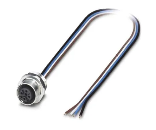 64-1262-89　Phoenix Contact, SACC-E-M12FS-4CON-PG 9/0.5 VA Series, Straight M12 to Unterminated Cable assembly, 500mm Cable　1555448