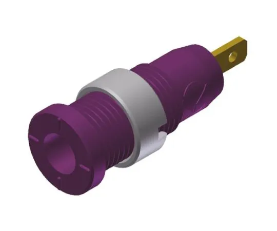 64-0682-14　2mm safety panel socket,violet,CAT III　975455709