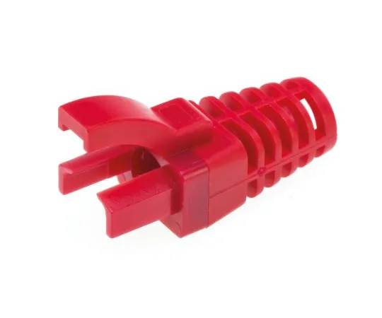 64-1411-02　MH Connectors RJ45 RJ Connector Strain Relief, Red 11.6mm Length　MHRJ45SRI-R
