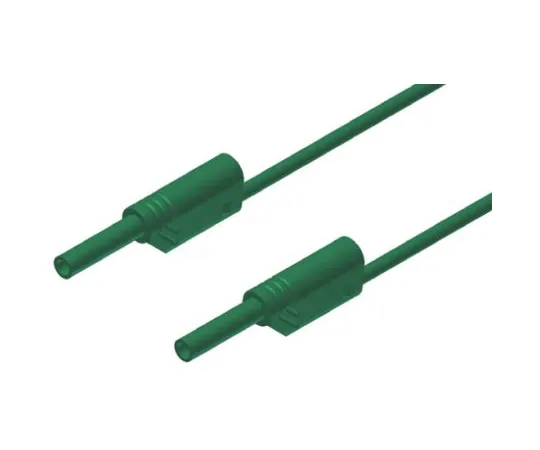 64-0682-33　Hirschmann 2 mm Test lead, 10A, 1000V ac/dc, Green, 100cm Lead Length　975696704