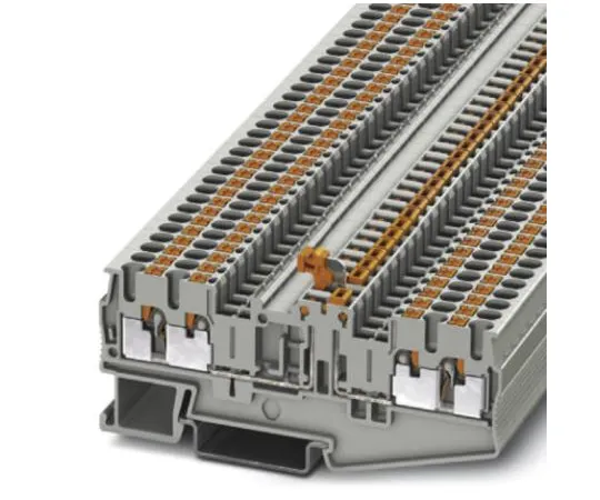 64-1376-26　Phoenix Contact, PT 2.5-QUATTRO-MTB Series , 400 V Knife Disconnect Terminal Block, Push In Termination　3210184