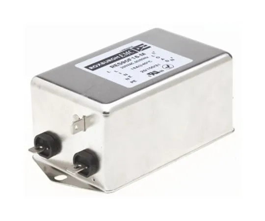 64-1323-25　Roxburgh EMC RES90 Series 16A 250 V ac DC → 60Hz Chassis Mount RFI Filter, with Fast-On Terminals, Single Phase　RES90F16-M