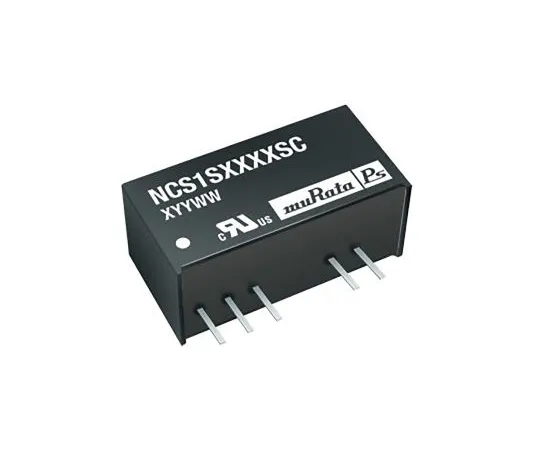 64-1379-58　Murata Power Solutions NCS1 1W Isolated DC-DC Converter Through Hole, Voltage in 4.5 → 18 V dc, Voltage out 3.3V　NCS1S1203SC