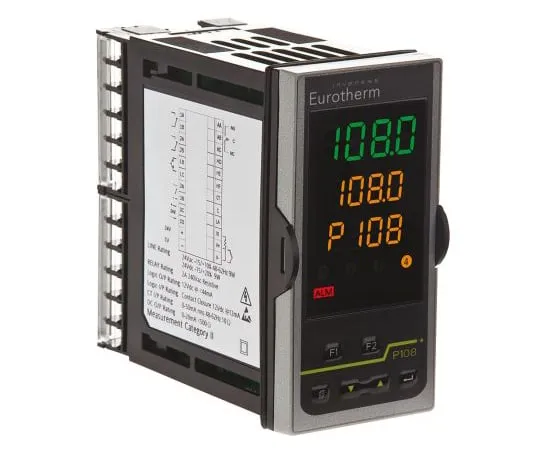 64-1402-81　Eurotherm P108 PID Temperature Controller, 48 x 96mm, 2 Output Logic, Relay, 24 V ac/dc Supply Voltage　P108/CC/VL/LRC/R
