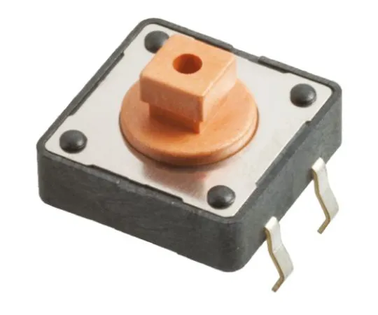 64-0669-51　Pink Button Tactile Switch, Single Pole Single Throw (SPST) 50 mA @ 12 V dc 3.8mm Through Hole　430456073736