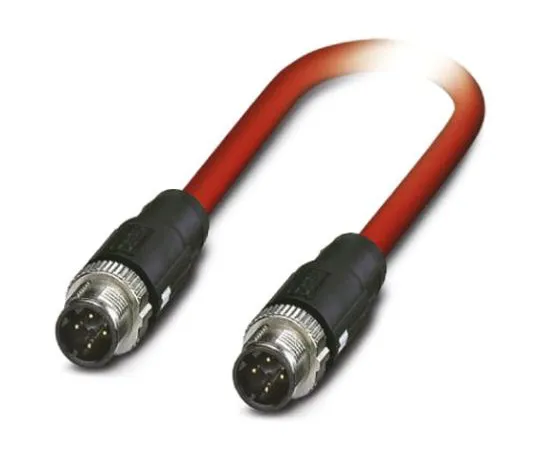 64-1302-11　Phoenix Contact, VS-MSDS-MSDS-93K-LI/2.0 Series, Straight M12 to Straight M12 Cable assembly, 4 Core 2m Cable　1419169