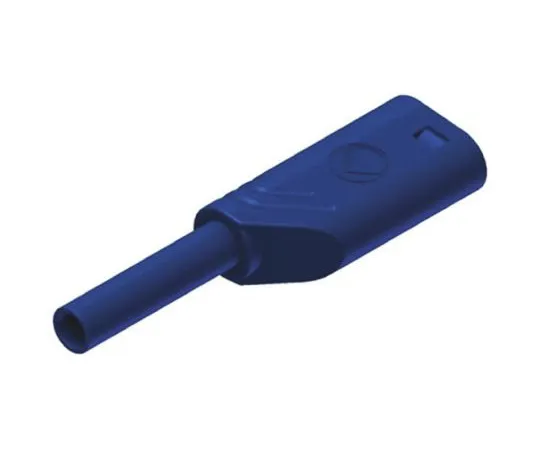 64-0681-91　2mm safety stackable plug,blue,CAT III　975090702