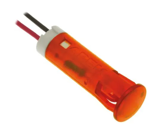 64-0675-37　Apem Orange Indicator, Lead Wires Termination, 24 V dc, 8mm Mounting Hole Size　QS83XXO24