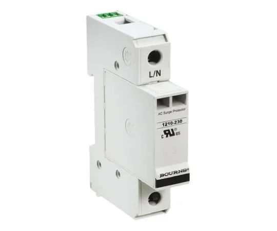 64-0671-36　Bourns 1210 Series 415 V ac Maximum Voltage Rating 100kA Maximum Surge Current 1 Pole Protector, DIN Rail Mounting　1210-1S-230