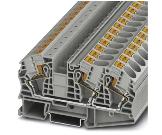 64-1376-19　Phoenix Contact, PT 16 Clipline Series , 1 kV Feed Through Terminal Block, Push In Termination　3208760
