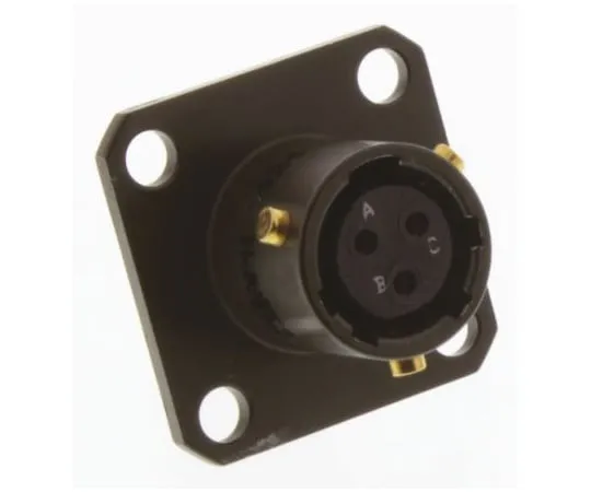 64-1361-98　Amphenol 62GB Series, 3 Way Flange Mount MIL Spec Circular Connector Receptacle, Socket Contacts,Shell Size 8, Bayonet　62GB-50T08-98SN