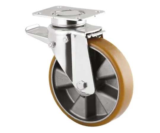 64-0680-91　Tente Braked Swivel Swivel Castor, 600kg Load Capacity, 160mm Wheel Diameter　3642ITP160P63 FLAT