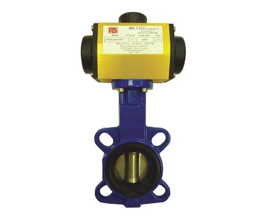 64-1284-22　RS Pneumatic Actuated Butterfly Valve EPDM Liner, 3in Pipe Size　799-8800