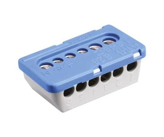 64-1338-96　Entrelec MISTRAL65 Non-F***d Terminal Block, 6 Way/Pole, Screw Terminals, 6 mm², 16 mm² Clip Mount, Nylon　1SPE007715F0731