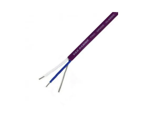 64-1358-49　Van Damme Purple Installation Cable, FTP 3.5mm OD 24 AWG 1 kV dc 100m　268-015-070