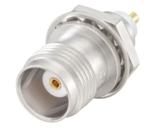 64-1398-80　Rosenberger Straight 50Ω Panel Mount, Bulkhead Fitting TNC Connector, Solder Termination　56K504-200N5