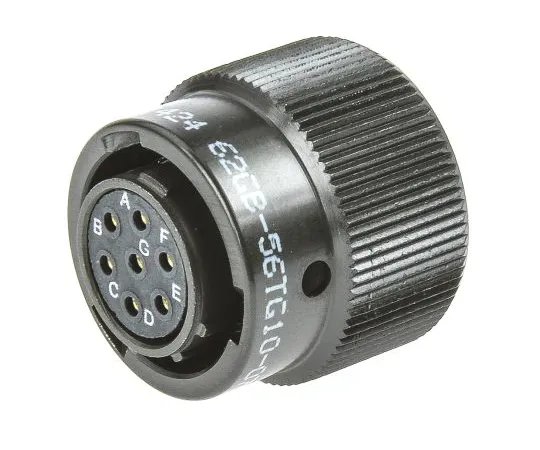 64-1362-27　Amphenol 62GB Series, 7 Way Cable Mount MIL Spec Circular Connector Plug, Socket Contacts,Shell Size 10, Bayonet　62GB-56TG10-07SN