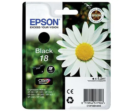 64-1330-74　Epson 18 Black Ink Cartridge　C13T18014010