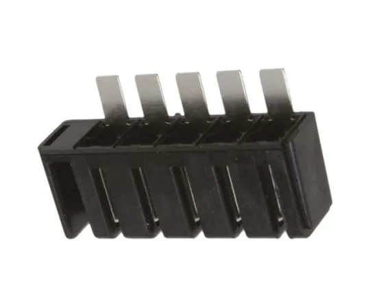 64-1262-08　TE Connectivity 5mm Pitch 5 Way 1 Row Right Angle PCB Socket, Panel Mount, Solder Termination　787613-1