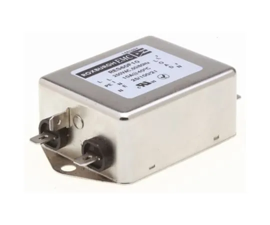 64-1323-07　Roxburgh EMC RES60 Series 10A 250 V ac DC → 400Hz Chassis Mount RFI Filter, with Fast-On Terminals, Single Phase　RES60F10
