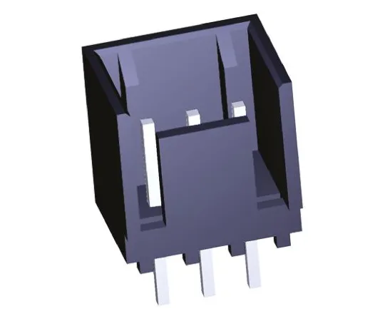 64-1258-54　TE Connectivity MTA-100, 3 Way, 1 Row, Straight PCB Header　2-644861-3