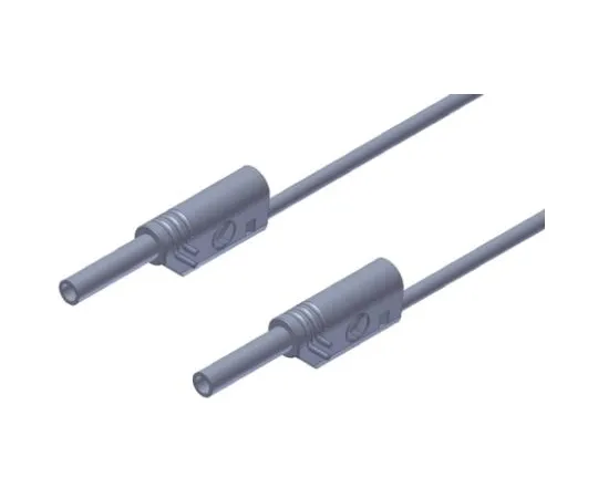 64-0682-36　Hirschmann 2 mm Test lead, 10A, 1000V ac/dc, Grey, 100cm Lead Length　975696706