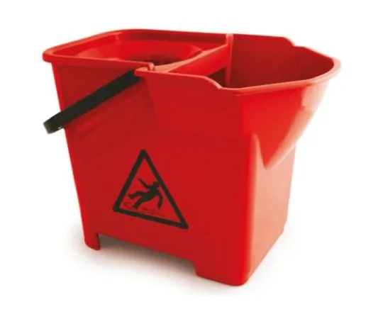 64-1251-43　14L Red Mop Bucket  With Wringer　790-6863
