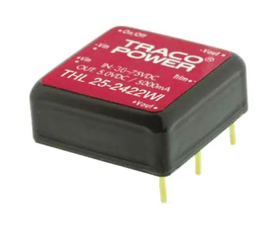 64-1387-70　TRACOPOWER THL 25WI 25W Isolated DC-DC Converter Through Hole, Voltage in 9 → 36 V dc, Voltage out ±15V dc　THL 25-2423WI