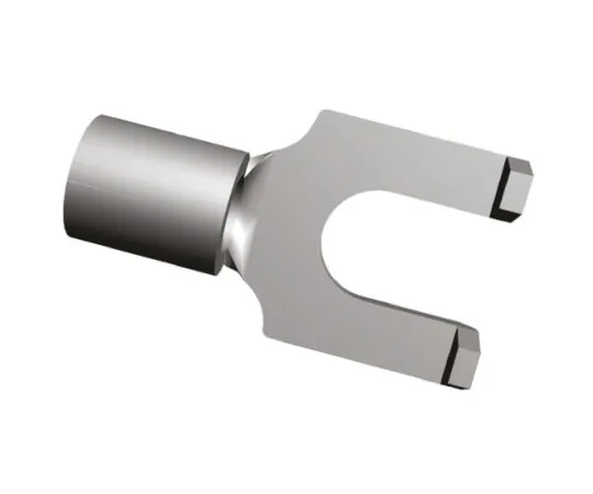 64-1266-61　TE Connectivity Solistrand Series Uninsulated Crimp Spade Connector, 2.6mm² to 6.6mm², 12AWG to 10AWG, M4 (#8) Stud Size　323143