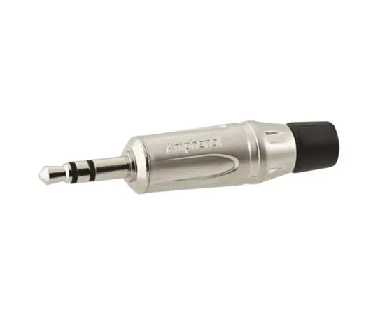 64-1361-22　Amphenol K Series, 3.5 mm Cable Mount Stereo Jack Jack Plug, 3-Pole Pole　KS3P