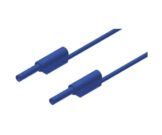 64-0682-34　Hirschmann 2 mm Test lead, 10A, 1000V ac/dc, Blue, 100cm Lead Length　975696702