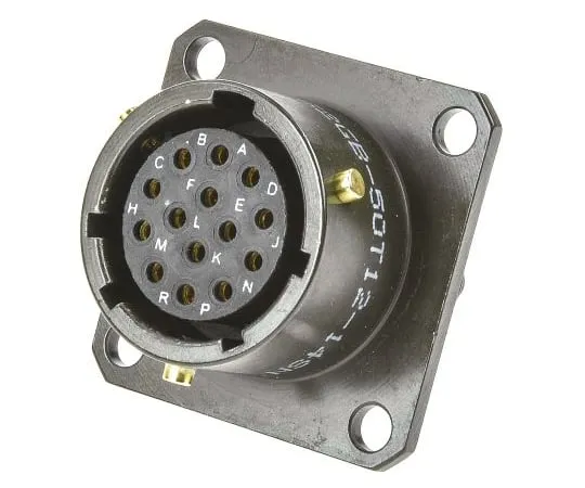 64-1362-05　Amphenol 62GB Series, 14 Way Flange Mount MIL Spec Circular Connector Receptacle, Socket Contacts,Shell Size 12,　62GB-50T12-14SN