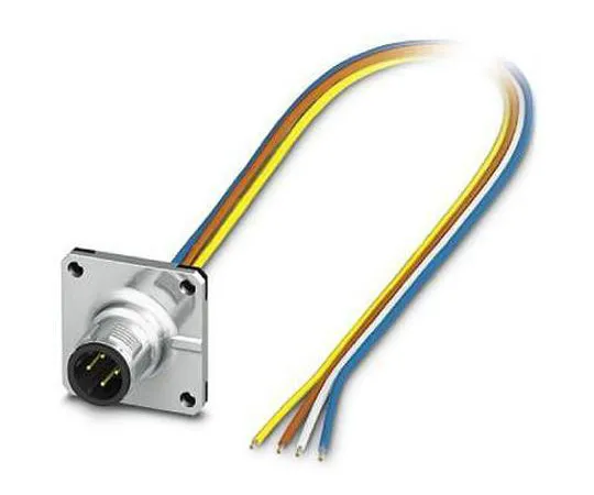 64-1263-34　Phoenix Contact, SACC-E-M12MST-4CON-M16/0.5 Series, Straight M12 to Unterminated Cable assembly, 500mm Cable　1424140