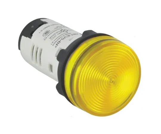 64-1372-25　Schneider Electric Harmony XB7 Yellow LED Indicator, 22mm Cutout, IP20, IP54, 230 → 240 V ac, 16 → 20 mA　XB7EV05MP