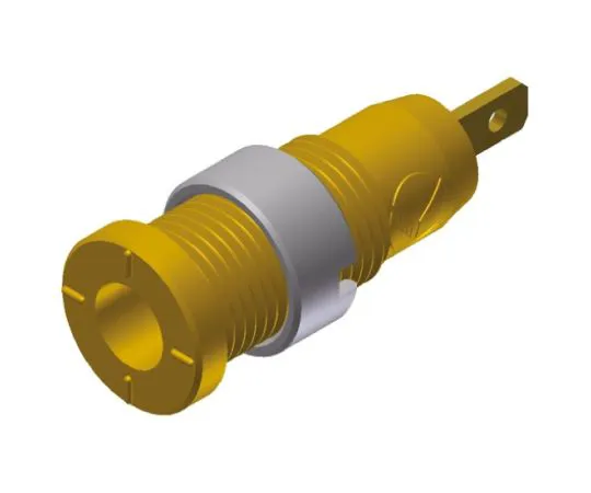 64-0682-10　2mm safety panel socket,yellow,CAT III　975455703