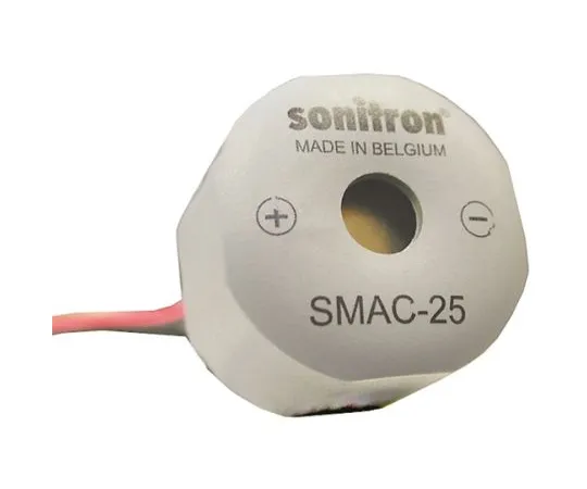 64-1311-84　Sonitron 5 → 16 V dc 93.5dB SMD Continuous Internal Buzzer, Maximum of 3350 Hz　SMAC-25-W100