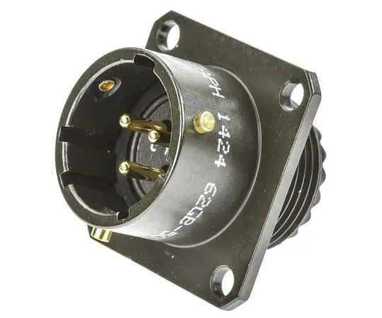 64-1362-02　Amphenol 62GB Series, 3 Way Flange Mount MIL Spec Circular Connector Receptacle, Pin Contacts,Shell Size 12, Bayonet　62GB-50T12-03PN