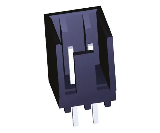 64-1258-44　TE Connectivity MTA-100, 2 Way, 1 Row, Straight PCB Header　2-644861-2