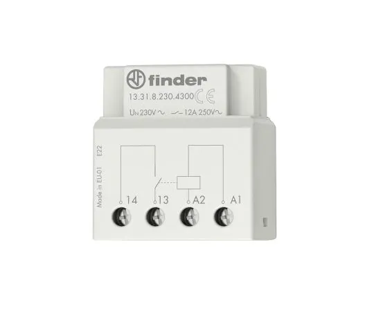 64-1284-71　Finder13 Series SPNO Monostable Relay Switch Box, 24V dc Coil, 12A　13.31.9.024.4300