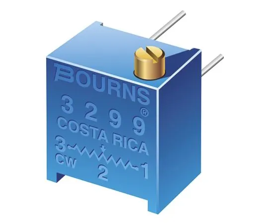 64-1274-03　250kΩ Through Hole Trimmer Potentiometer 0.5W Side Adjust Bourns 3299 Series　3299P-1-254LF