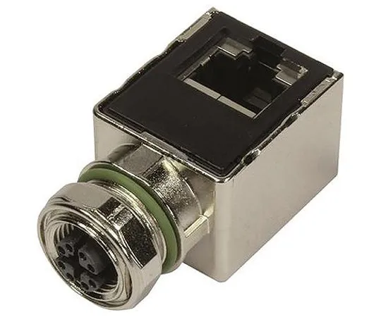 64-1312-03　Harting Right Angle 8 Pole M12 Socket to 8 Pole Socket Adapter　21033814800