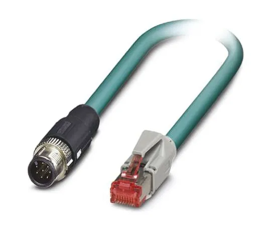 64-1300-59　Phoenix Contact, NBC-MS/ 2.0-94B/R4AC SCO US Series, Straight M12 to Straight RJ45 Cable assembly, 8 Core 2m Cable　1406117