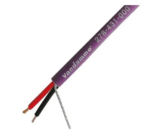 64-1358-51　Van Damme Purple Installation Cable, Twisted Pair 4.5mm OD 22/7 AWG 500m　278-431-070
